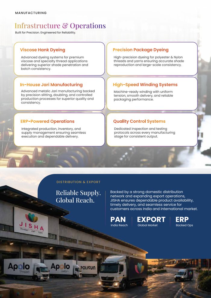 Jisha Enterprise profile page on infrastructure and operations